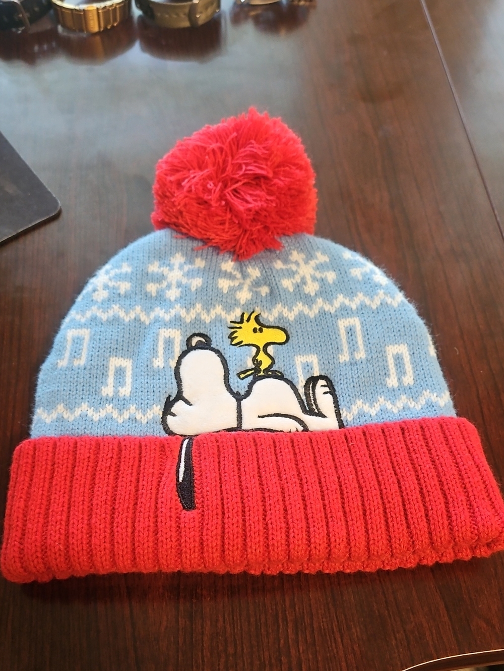 Peanuts  Snoopy Knit Pom Beanie